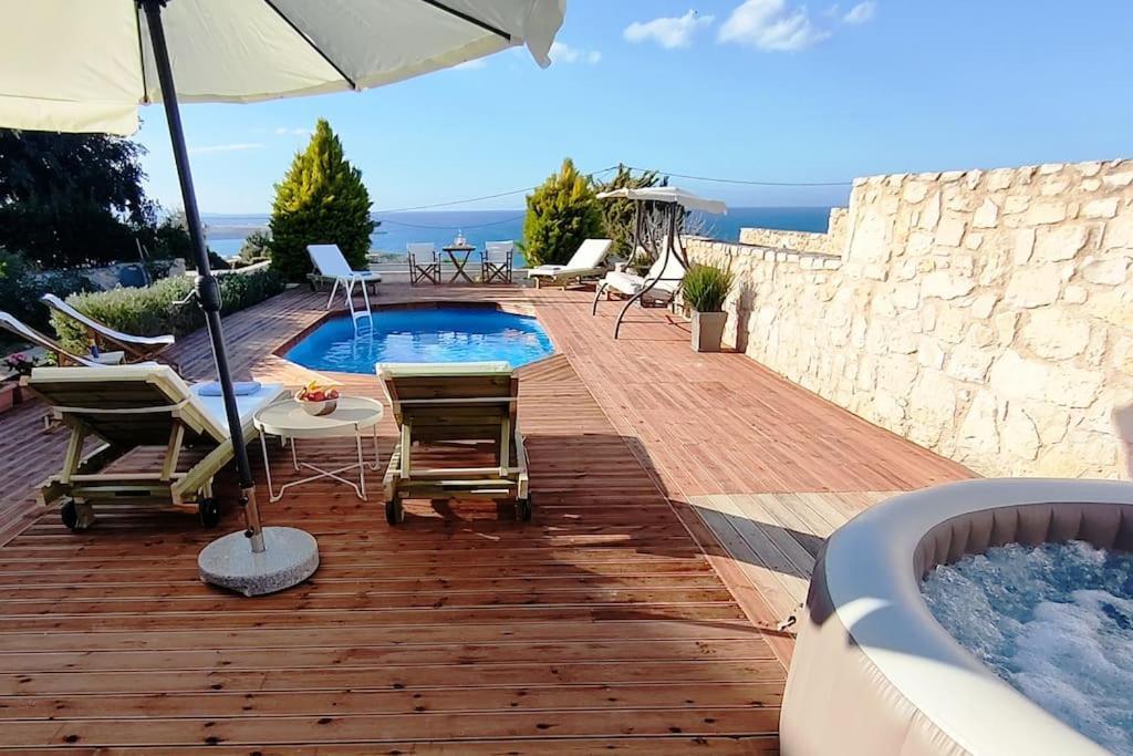 Pamela'S House "Private Pool And Spa" Karteros Bagian luar foto